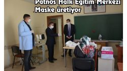 Patnos Halk Eğitim merkezi maske üretiyor