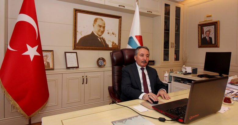  Rektör Karabulut,Telekonferans Yöntemiyle Toplantı Yaptı