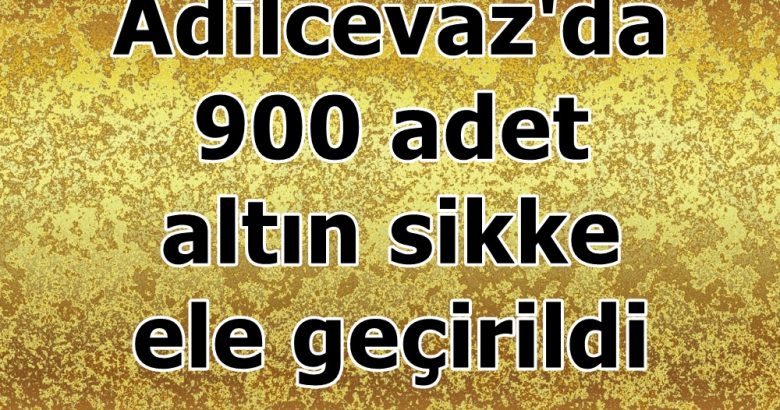  Adilcevaz’da 900 altın sikke ele geçirildi