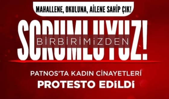  Patnos’ta kadın cinayetleri protesto edildi